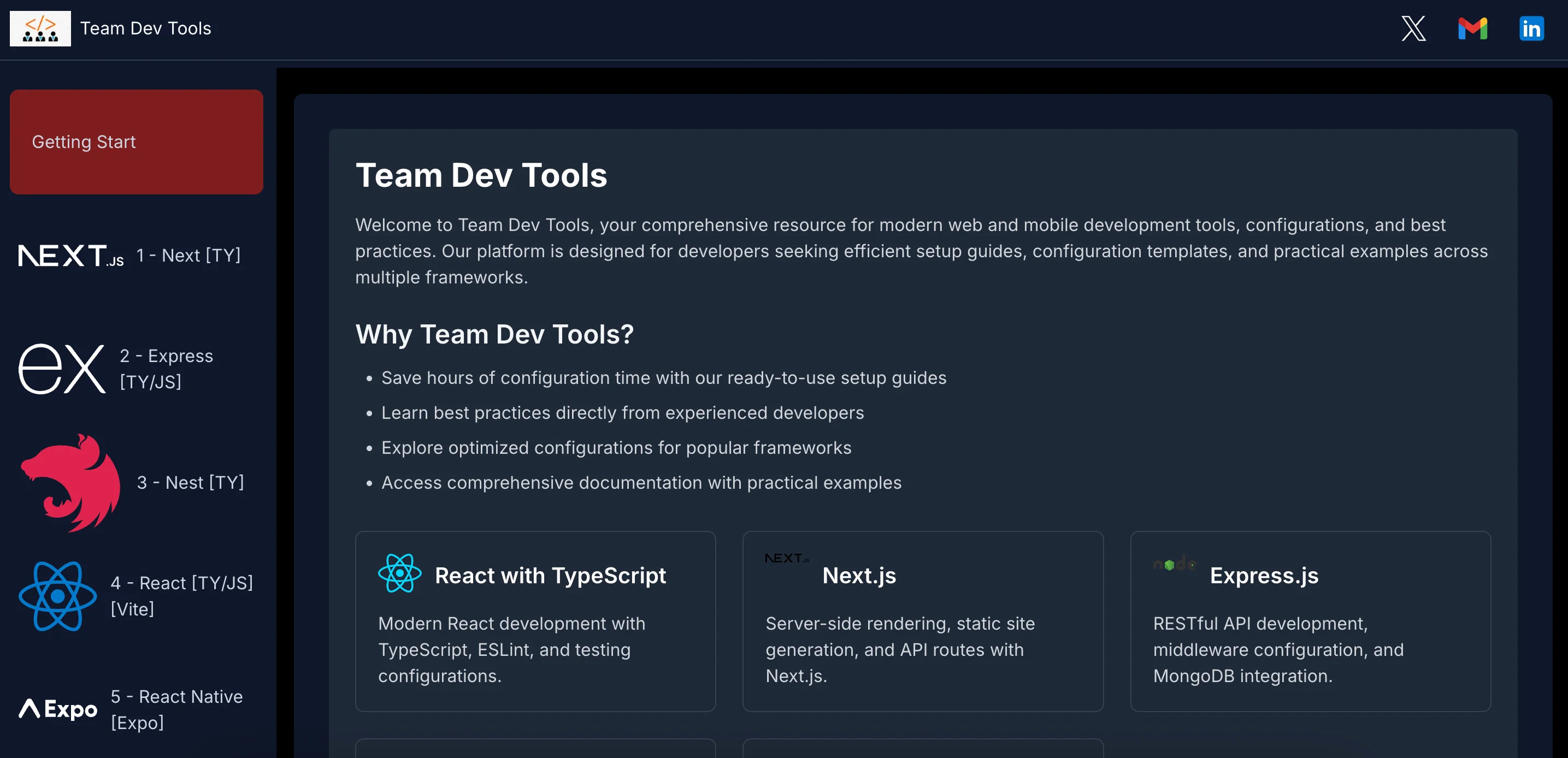 Team Dev Tools - An all-in-one platform for development teams that centralizes essential tools such as task management, documentation, sprint planning, and real-time collaboration.